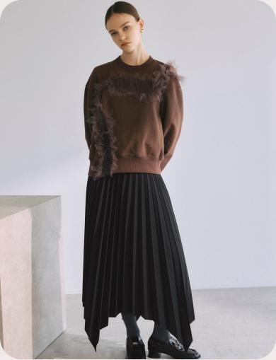 SWEAT WITH TULLE