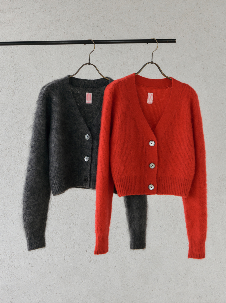 FETICO V-NECK KNIT CARDIGAN