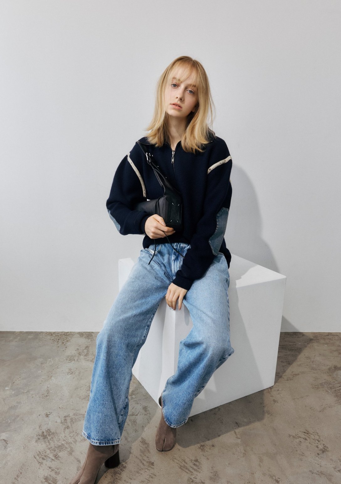 Maison Margiela ニットとデニムのルック
