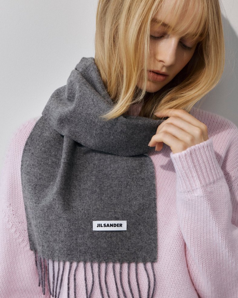 JIL SANDER ウールスカーフ