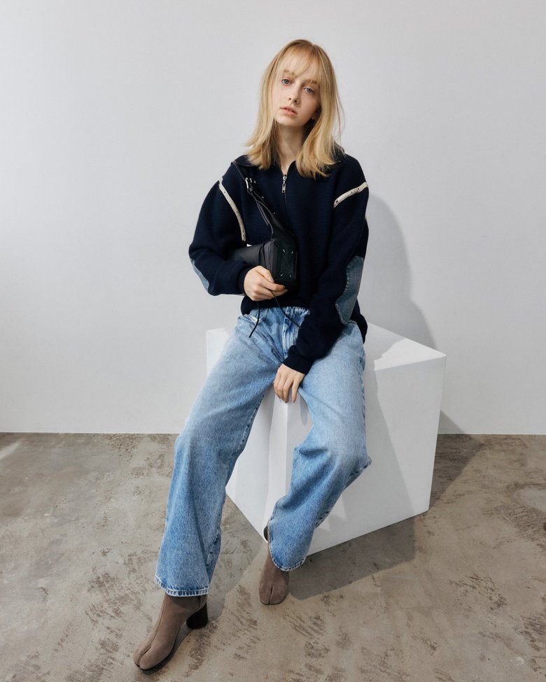 Maison Margiela ニットとデニムのルック