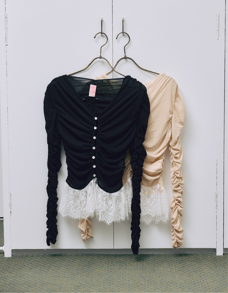 SHEER JERSEY CARDIGAN sub