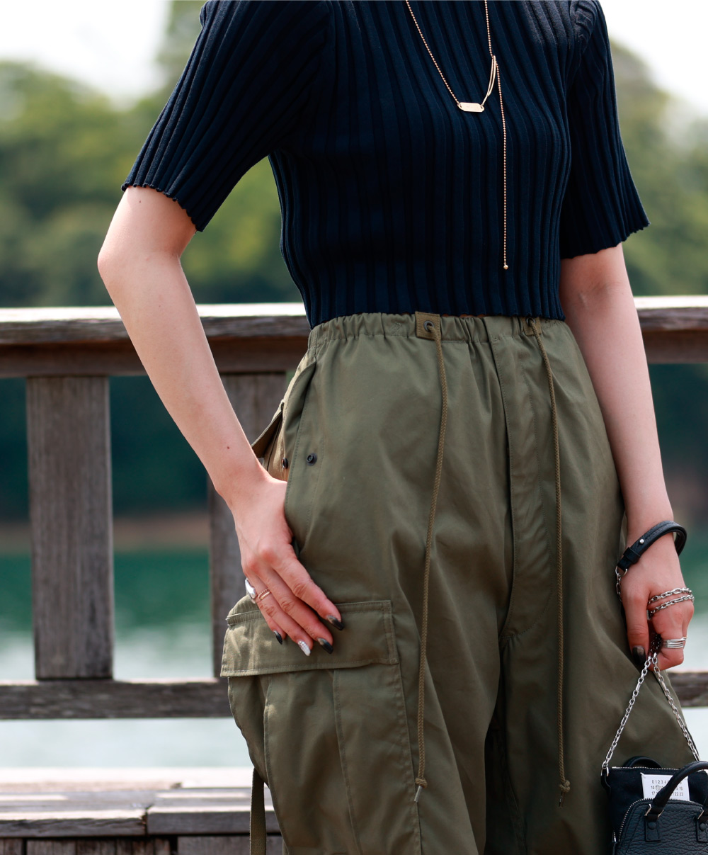 HYKE TYPE M-51 SHELL PANTS