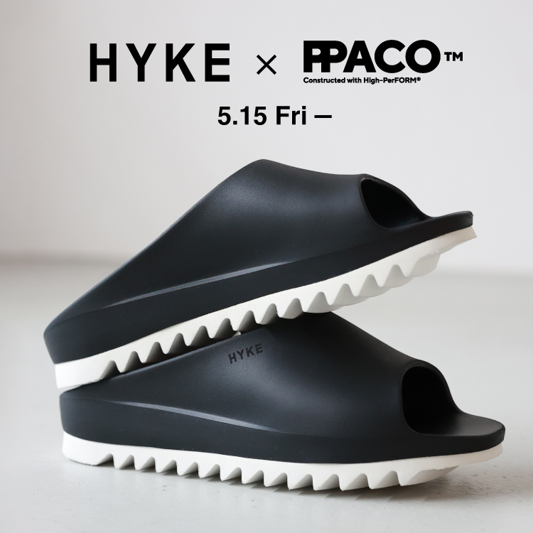 【5.15 fri 20:00~】HYKE ×PPACO コラボレーションサンダル｜SS 2026 COLLECTION