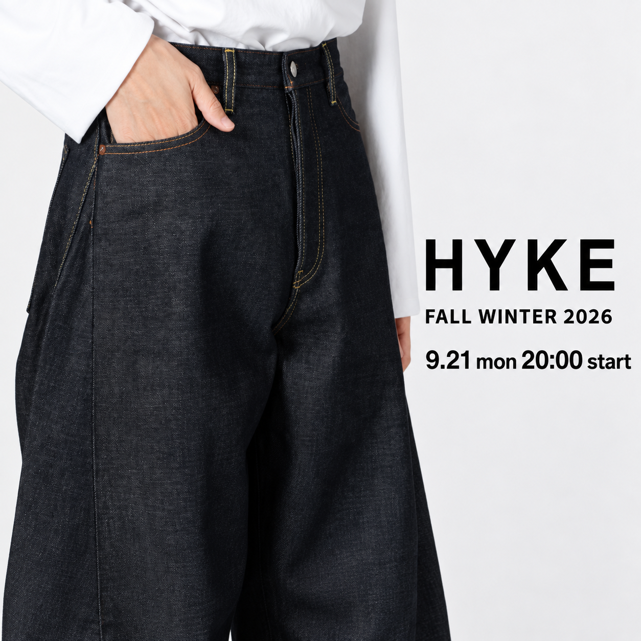 【9月21日(月) 20時～パリゴオンラインにて発売！】HYKE MEN Fall Winter 2026