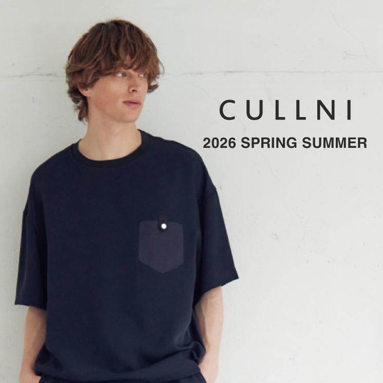 CULLNI×PARIGOT別注 Double Cloth Contrast Panel Short Sleeve Pullover