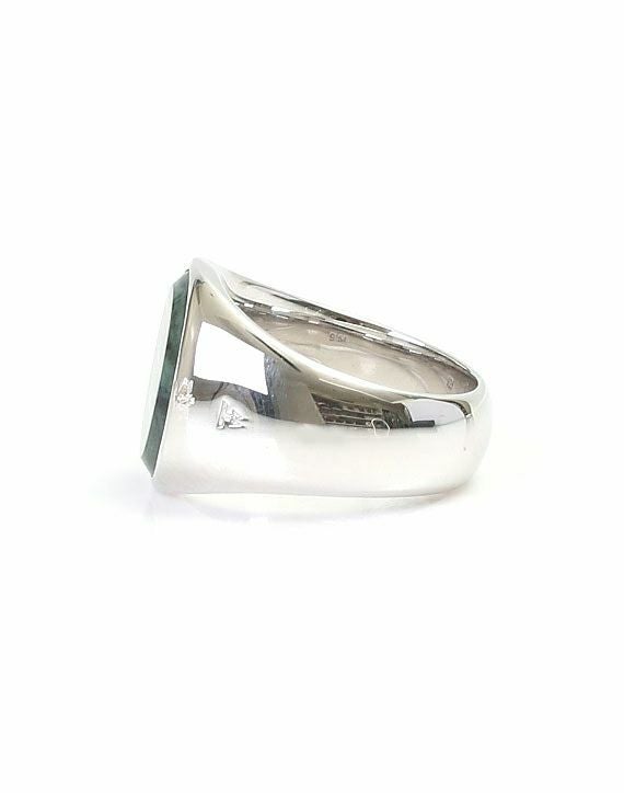 TOM WOOD(トムウッド)】 Oval Green Marble リング｜PARIGOT ONLINE