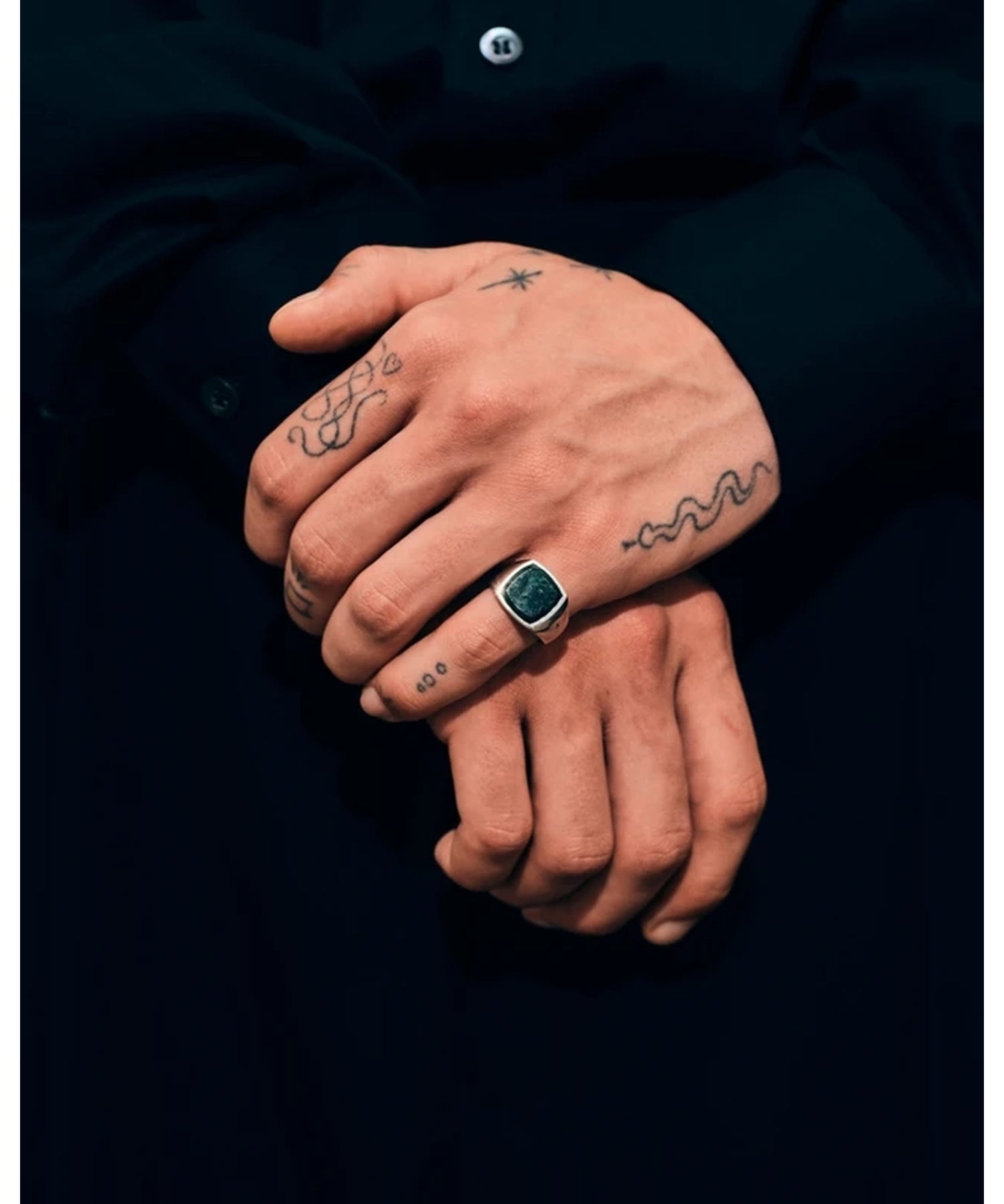 TOM WOOD(トムウッド)】 Cushion Green Marble リング｜PARIGOT ONLINE