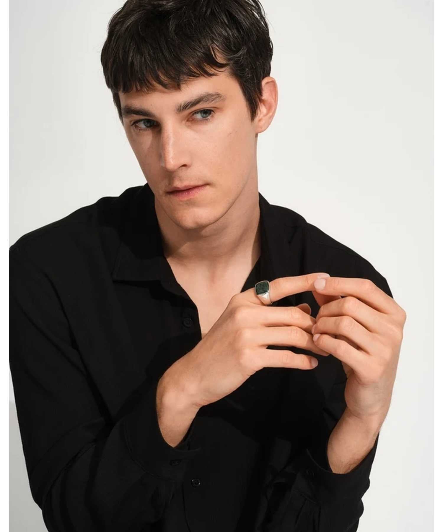 TOM WOOD(トムウッド)】 Cushion Green Marble リング｜PARIGOT ONLINE