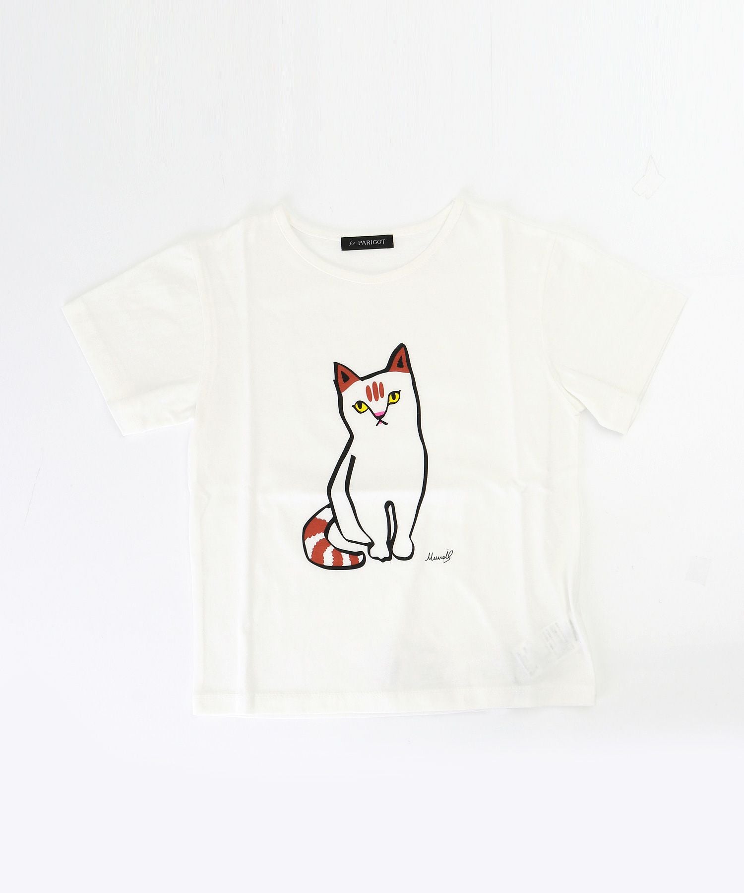 MUVEIL ミュベール 美品 猫カットソー MUVEIL(ミュベール)｜ネコプルオーバー/ネイビー の通販｜ELLESHOP