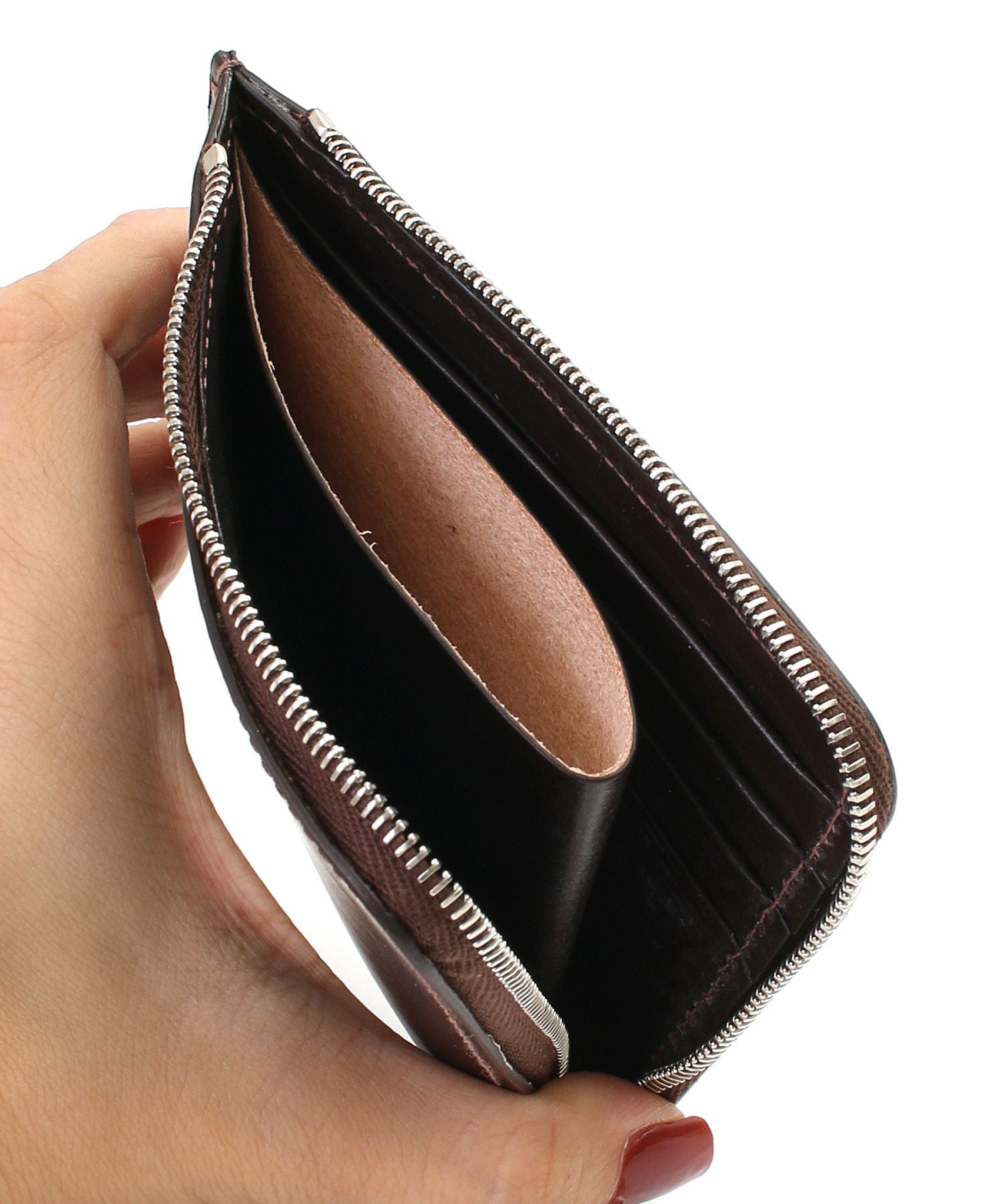 White house cox(ホワイトハウスコックス)】 SLIM ZIP WALLET / BRIDLE