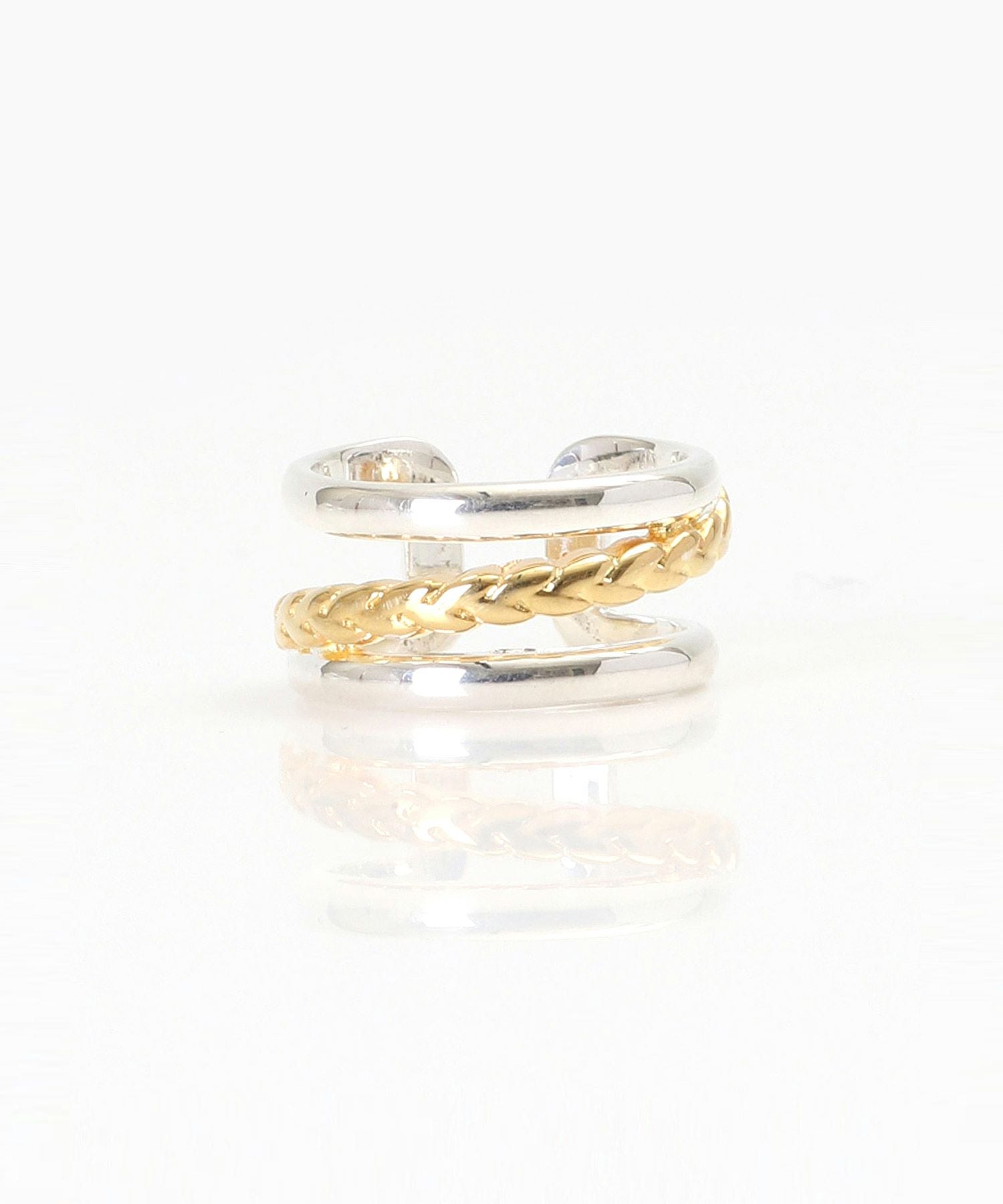 Philippe Audibert(フィリップ オーディベール)】 バイカラー3連リング