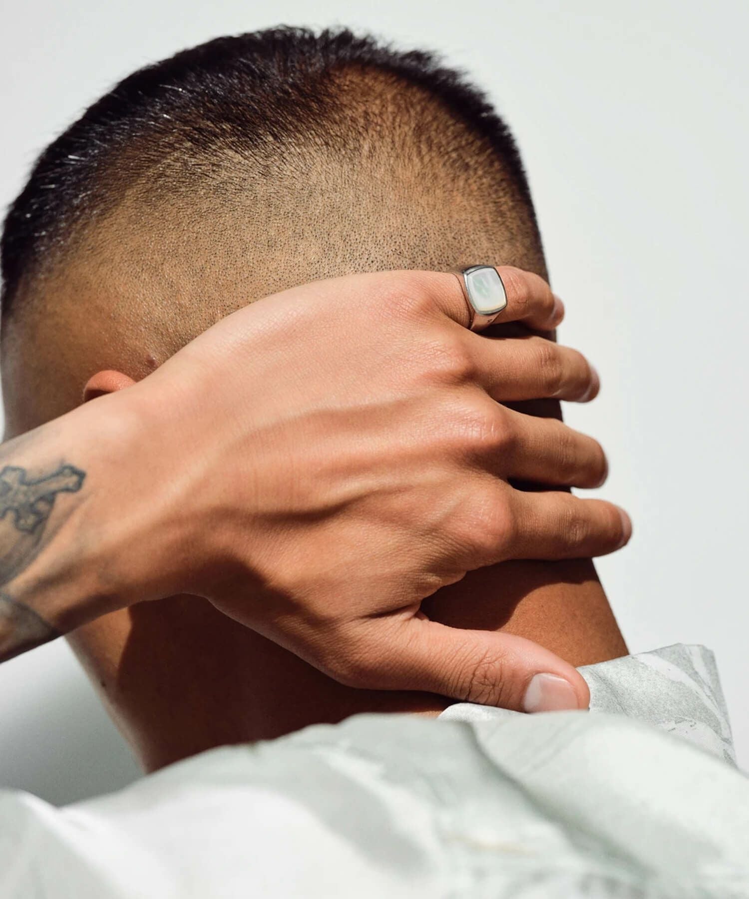 TOM WOOD(トムウッド)】 Cushion White Mother of Pearl リング