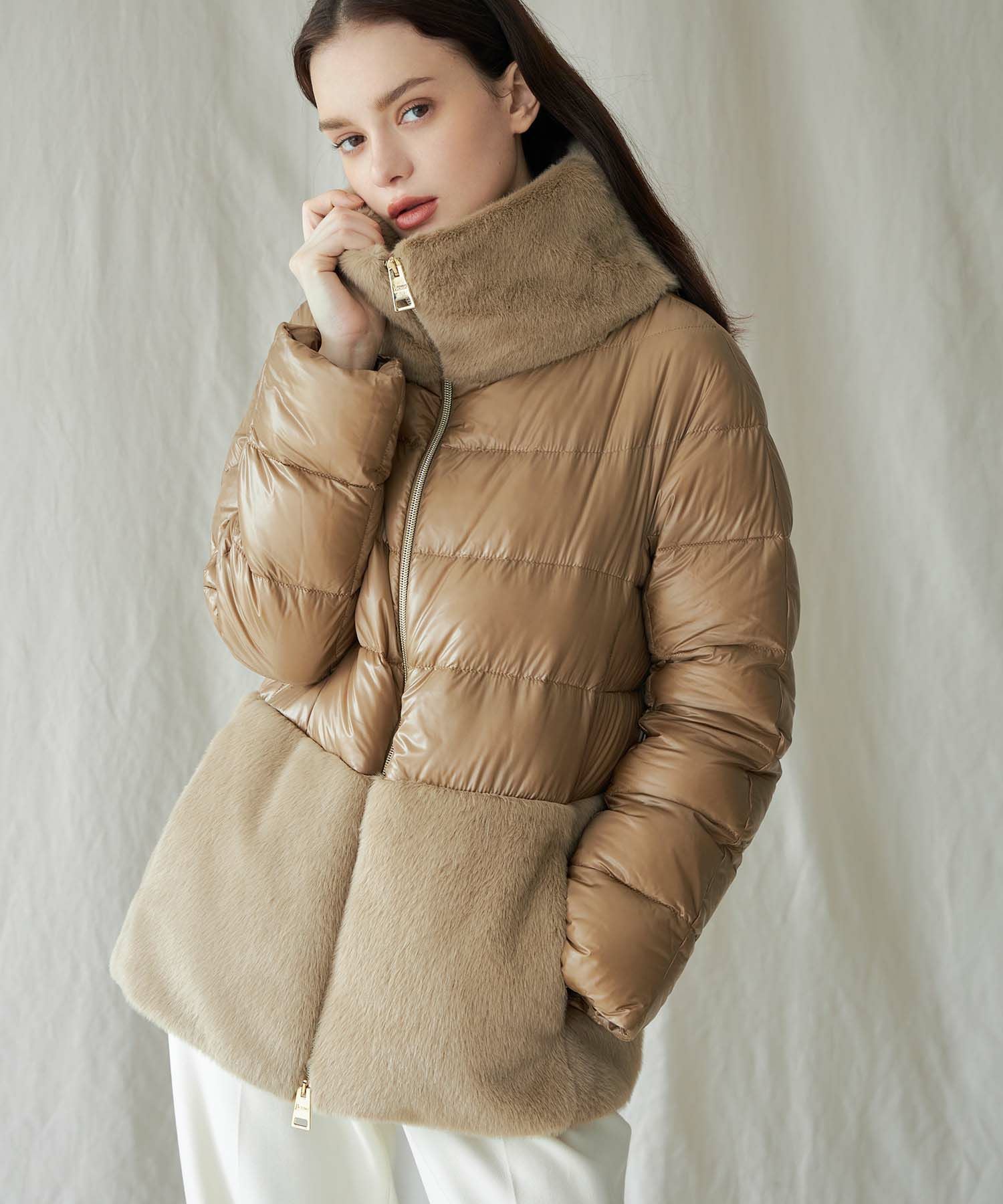 HERNO(ヘルノ)】ナイロンウルトラライト レディ ケープ｜PARIGOT