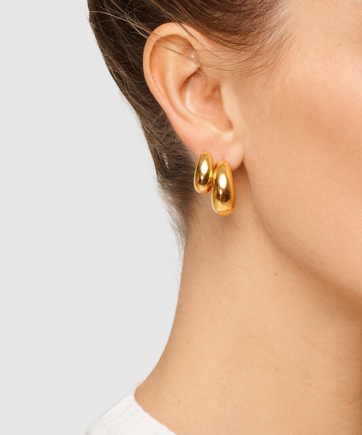 TOM WOOD(トムウッド)】 Ice Hoop Medium Gold ピアス｜PARIGOT ONLINE