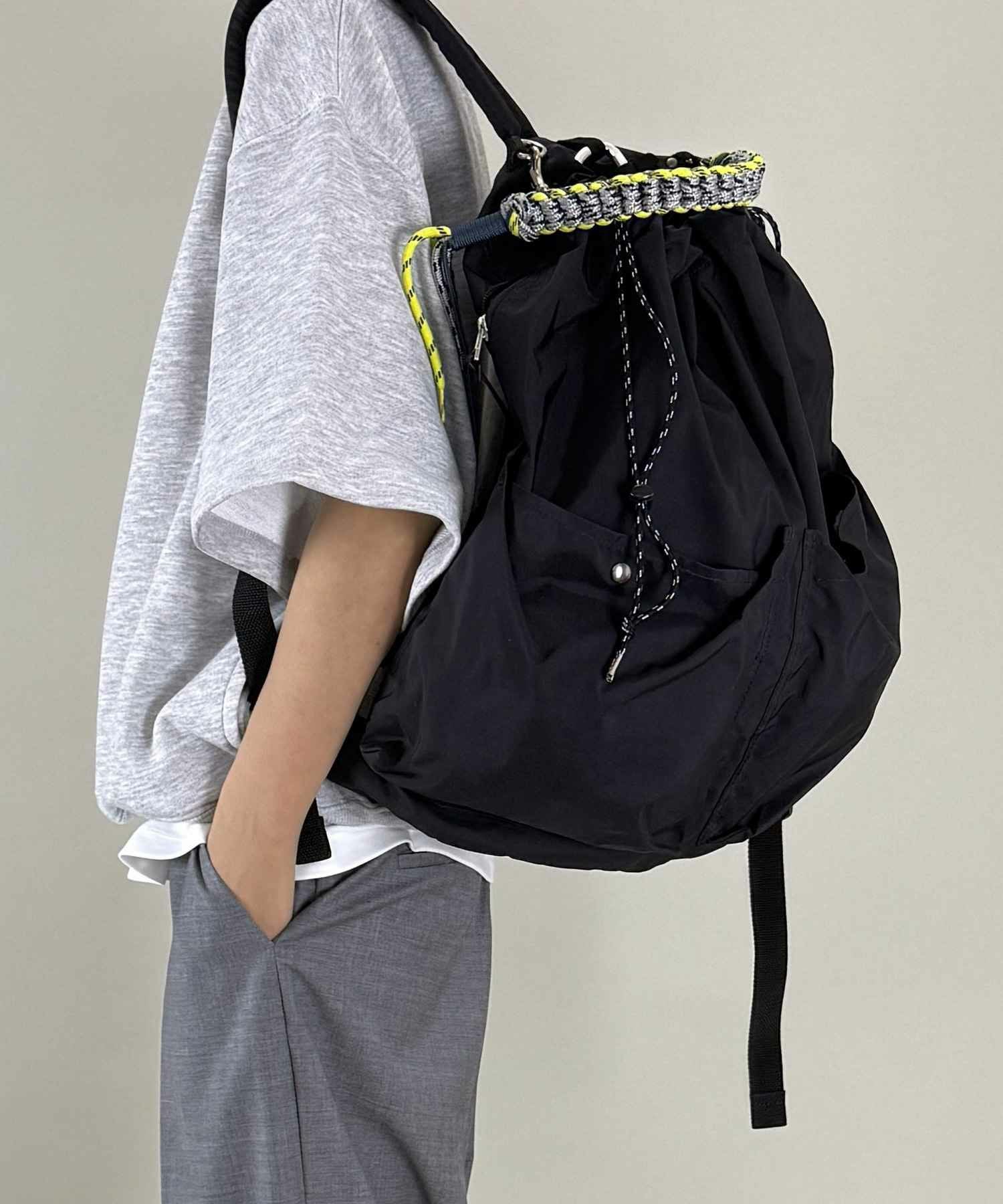 【希少】zattu リュック バックパック EVERS 巾着 ナイロン ブラック zattu(ザッツ)】 EVERS｜PARIGOT ONLINE（パリゴオンライン）