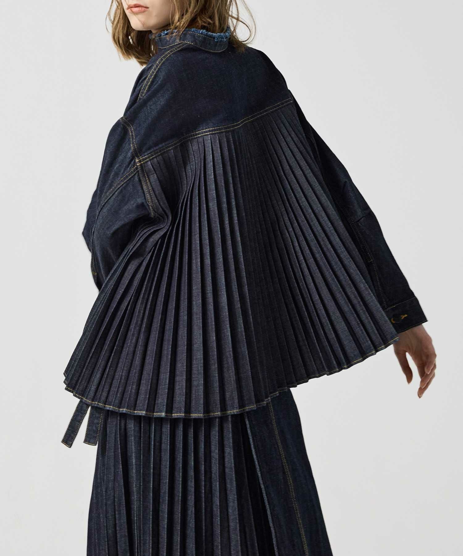 ジャパンデニムEZUMI DENIM JACKET パリゴ　イズミ JAPAN DENIM(ジャパンデニム)】 EZUMI _ BACK PLEATS DENIM JACKET