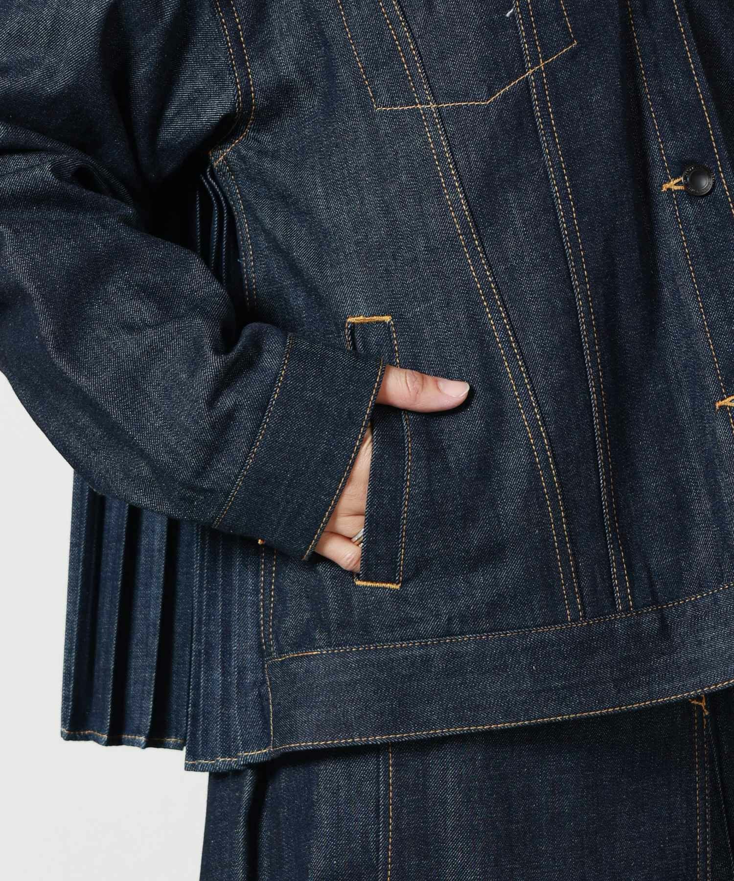 JAPAN DENIM(ジャパンデニム)】 EZUMI _ BACK PLEATS DENIM JACKET