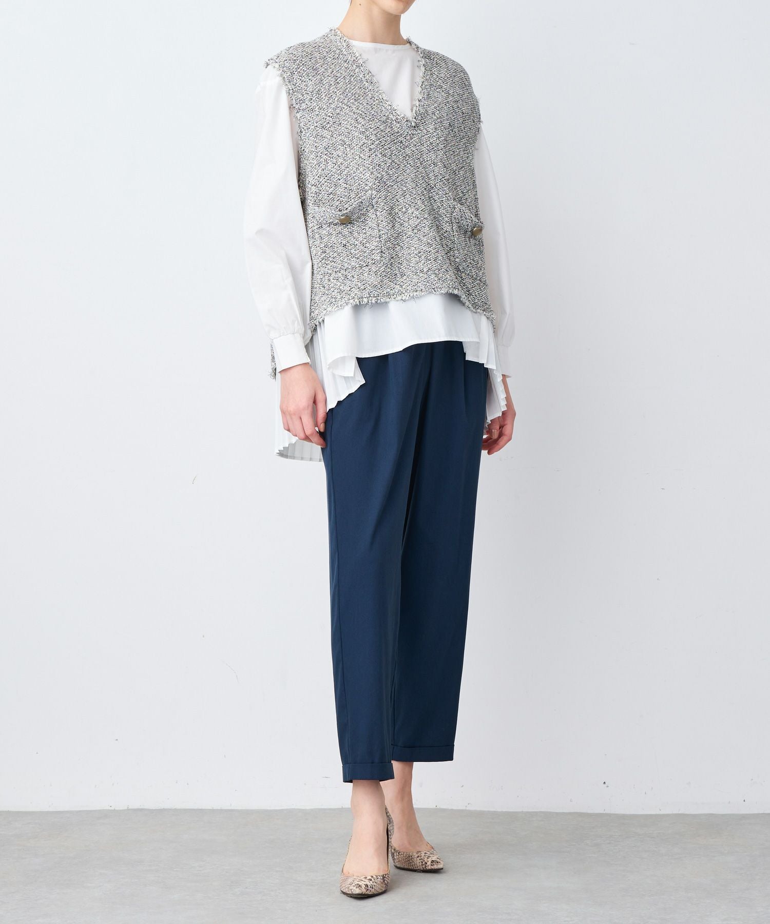 PARIGOT(パリゴ)】 MARECHAL TERRE×PARIGOT ウエストギャザーパンツ