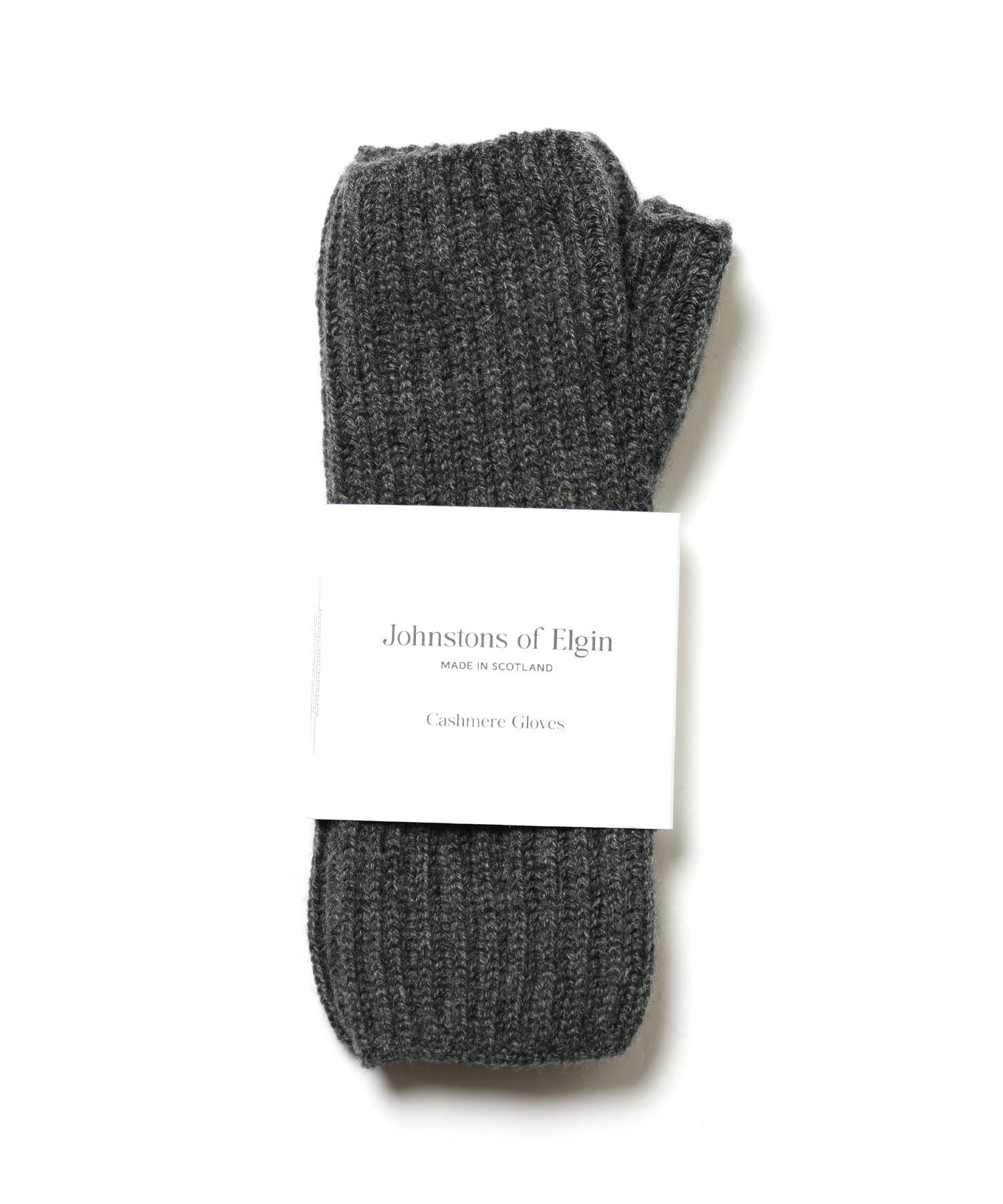 【Siitadaco 】Johnstons グローブ カシミヤ Johnstons of Elgin rib rist カシミヤ フィンガーレスグローブ