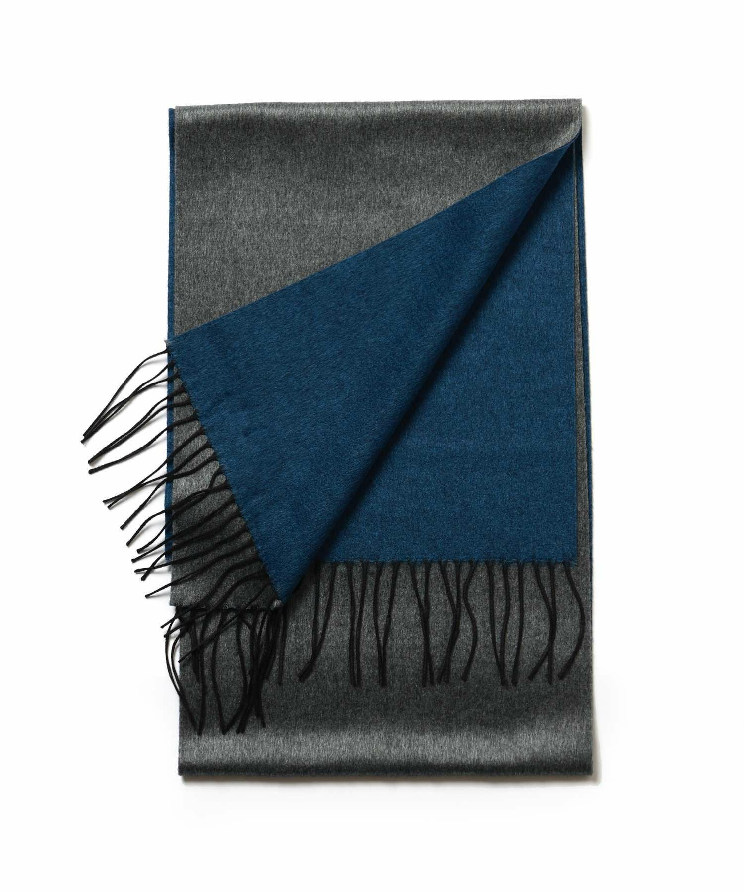 PIACENZA(ピアツェンツァ)】 シルクカシミヤバイカラーマフラー