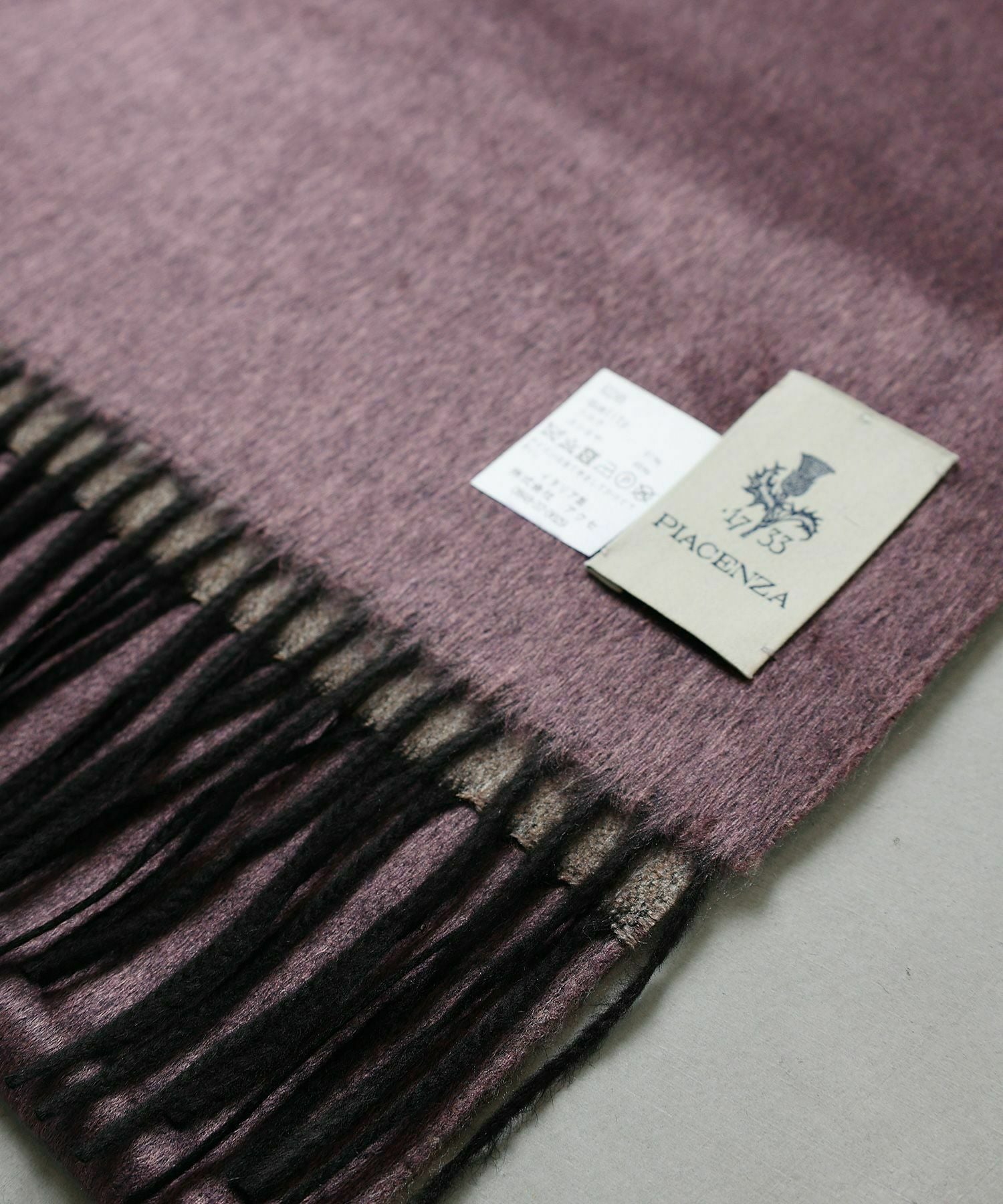 PIACENZA(ピアツェンツァ)】 シルクカシミヤバイカラーマフラー