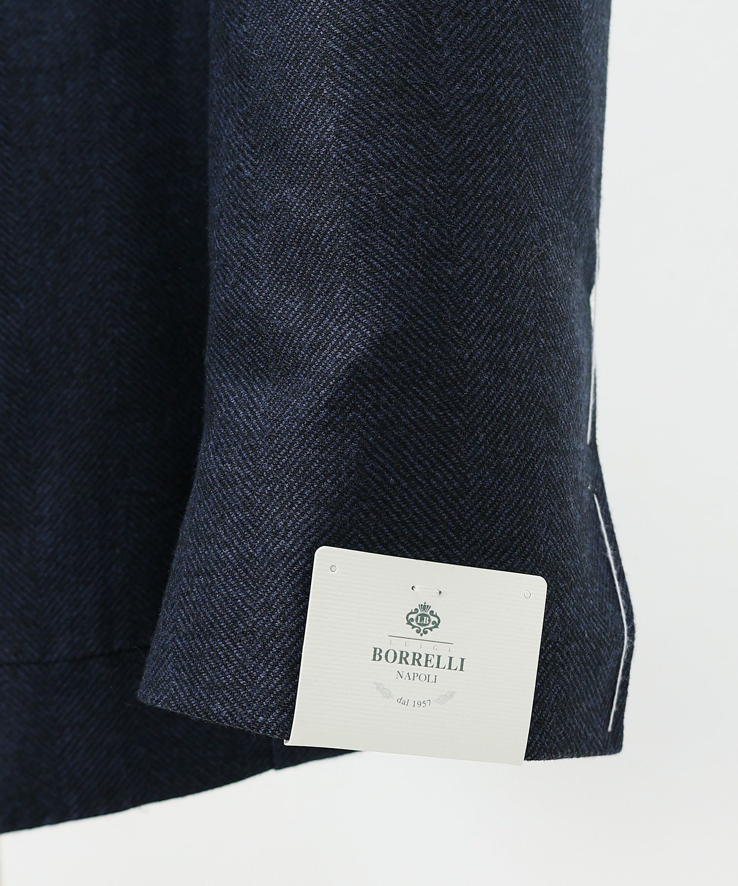 ★ルイジボレッリ メンズテーラードジャケット ネイビー 48 本切羽 LUIGI BORRELLI(ルイジボレッリ)】PROCIDA 3B シングルジャケット