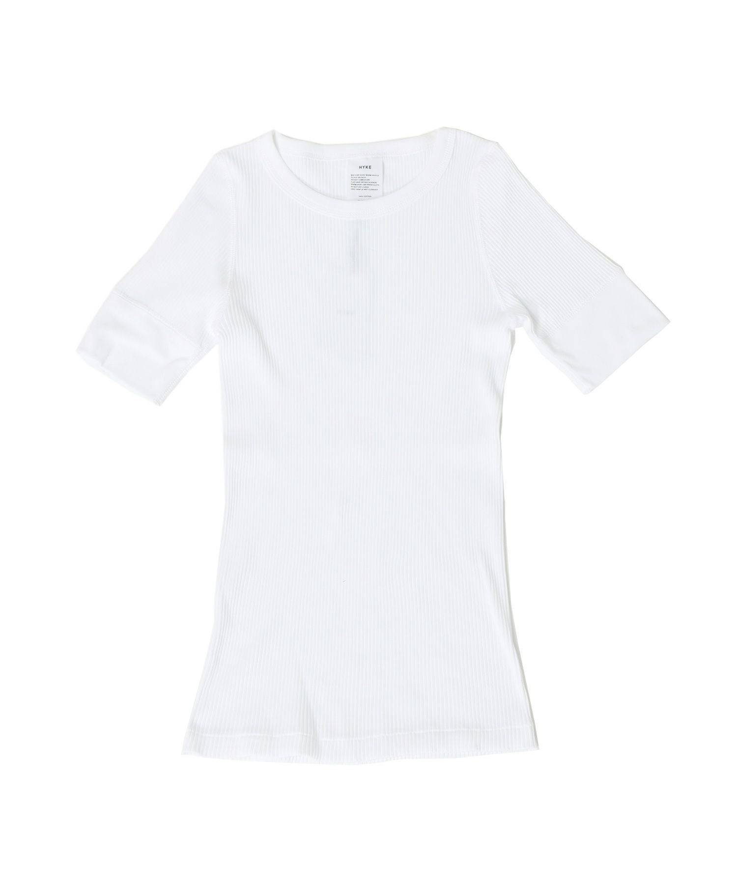 HYKE 半袖 ホワイトシャツ size2 夏のTシャツはHYKE(ハイク)で見つける、大人のための1枚。