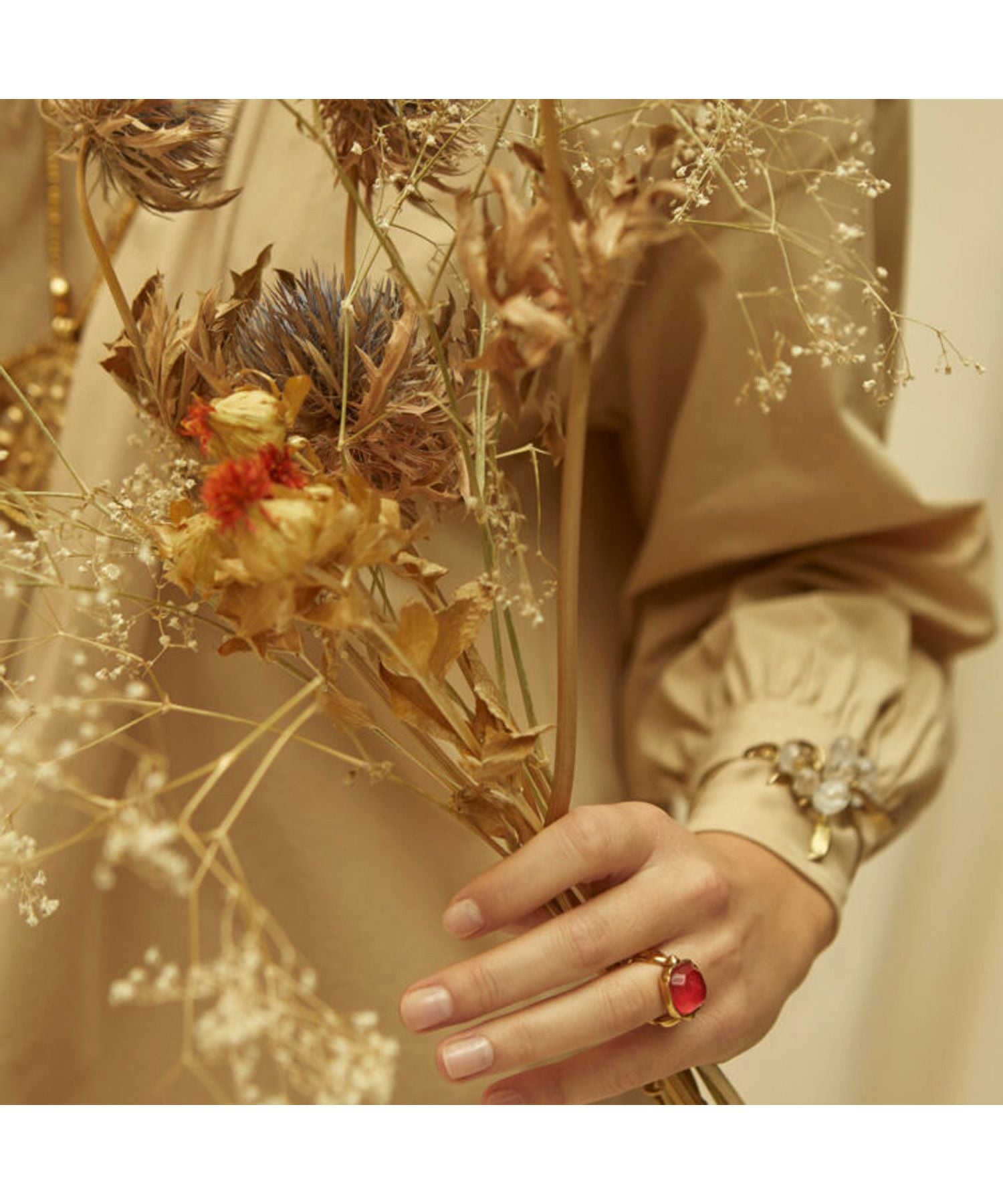 GOOSSENS Paris(ゴッサンスパリ)】 Cabochons squared ring｜PARIGOT