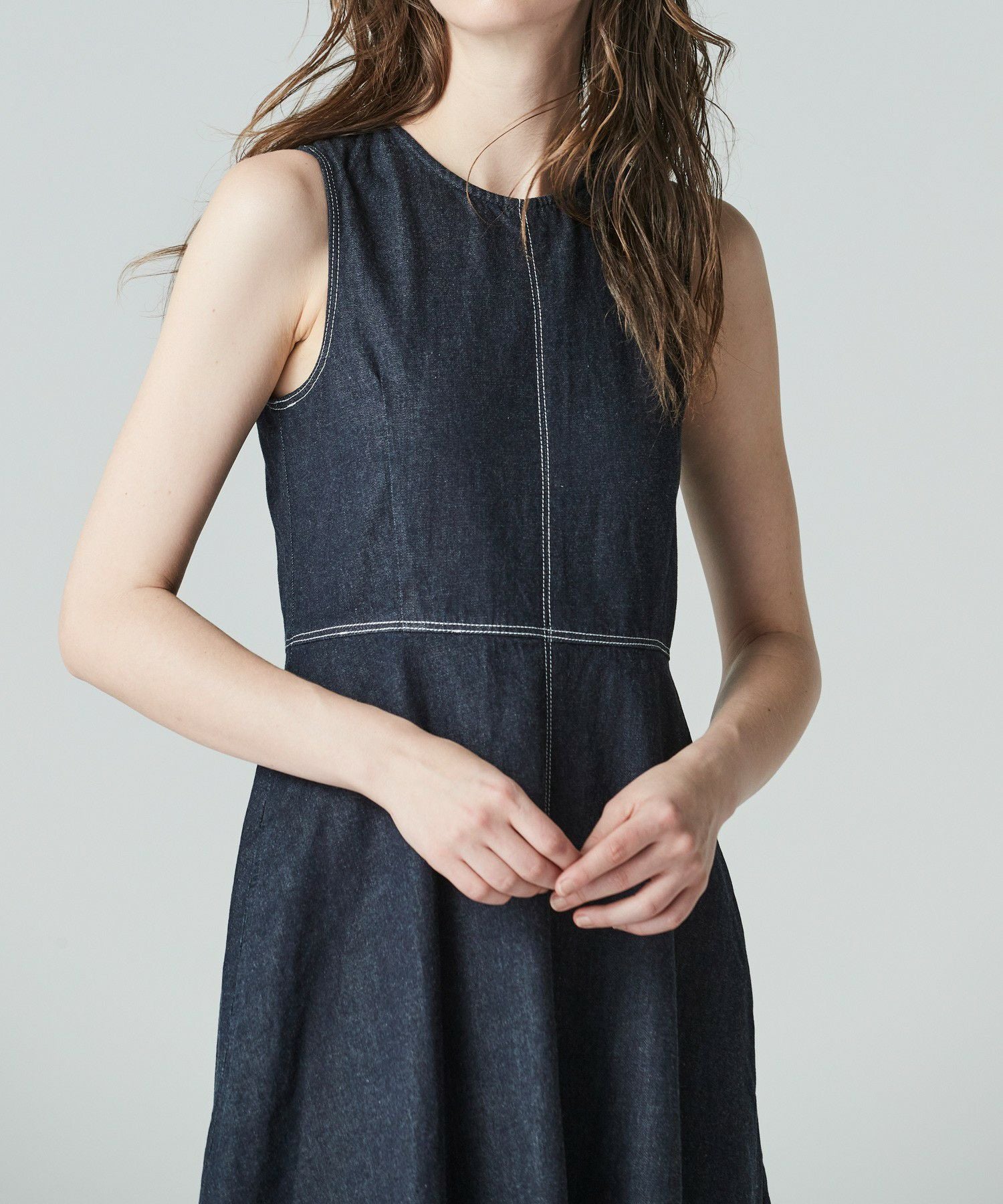 【美品】JAPANDENIM NO SLEEVE STITCH ONEPIECE JAPAN DENIM(ジャパンデニム)】 NO SLEEVE STITCH ONEPIECE｜PARIGOT
