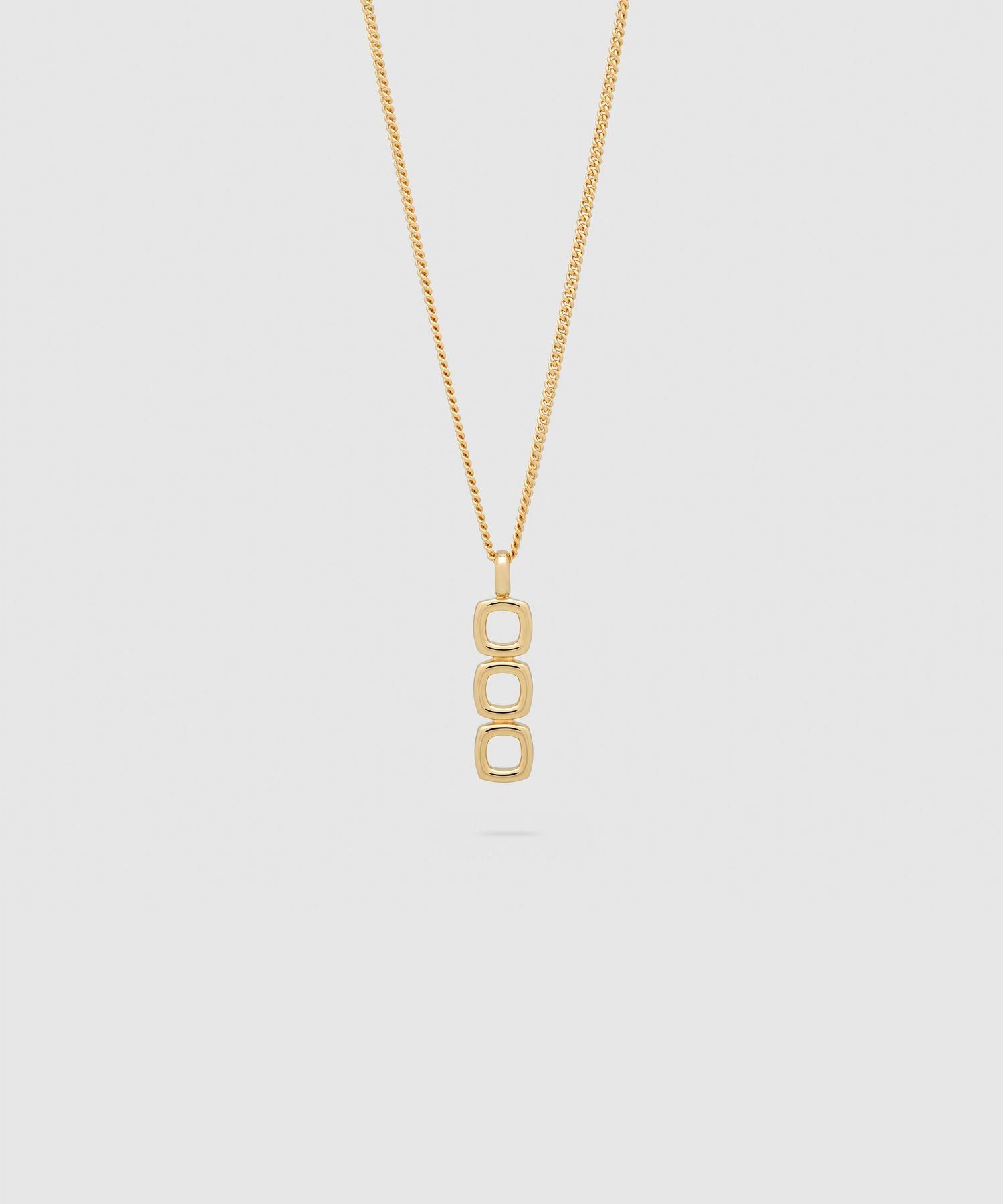 TOM WOOD(トムウッド)】 Mini Cushion Pendant Open Gold ネックレス