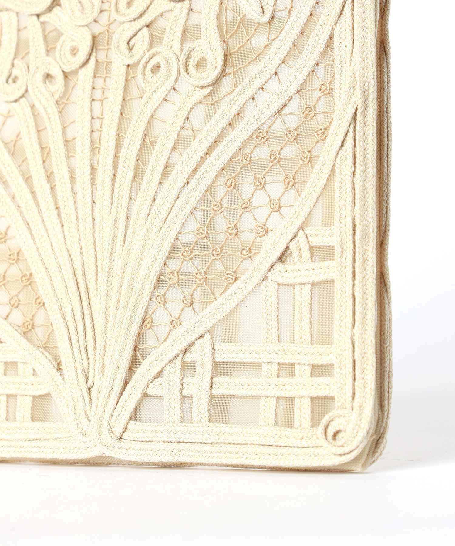 Mame Kurogouchi(マメ クロゴウチ)】 Cording Embroidery Pouch With