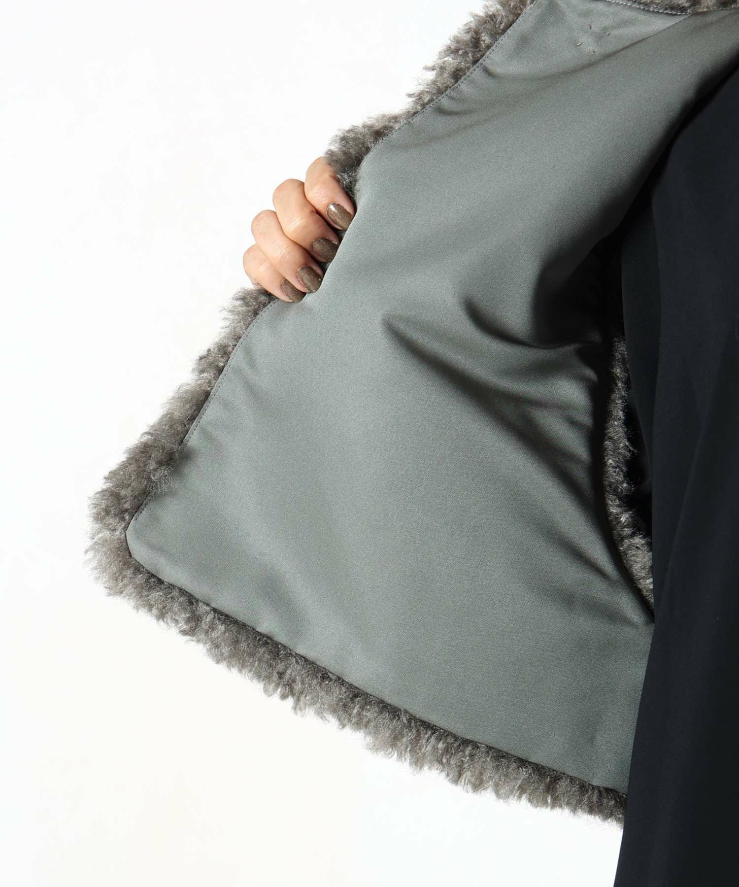 HYKE(ハイク)】 FAUX SHEARLING CROPPED VEST｜PARIGOT ONLINE（パリゴ