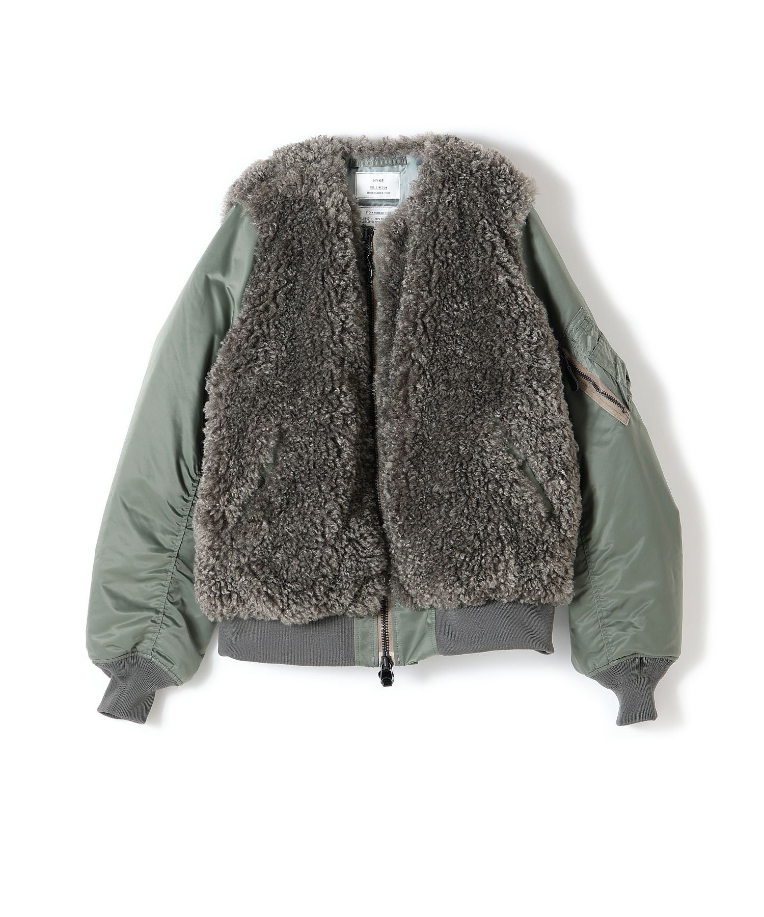 HYKE(ハイク)】FAUX SHEARLING TYPE MA-1｜PARIGOT ONLINE（パリゴ