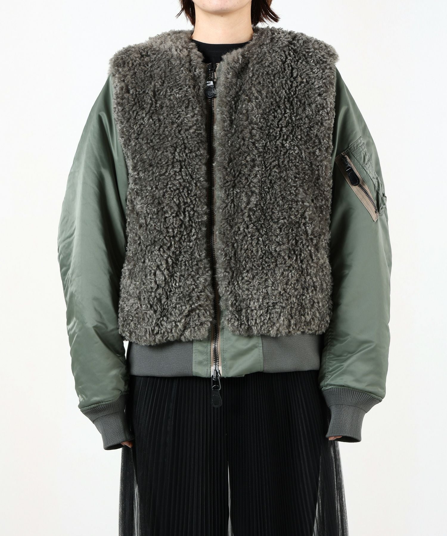 HYKE(ハイク)】FAUX SHEARLING TYPE MA-1｜PARIGOT ONLINE（パリゴ