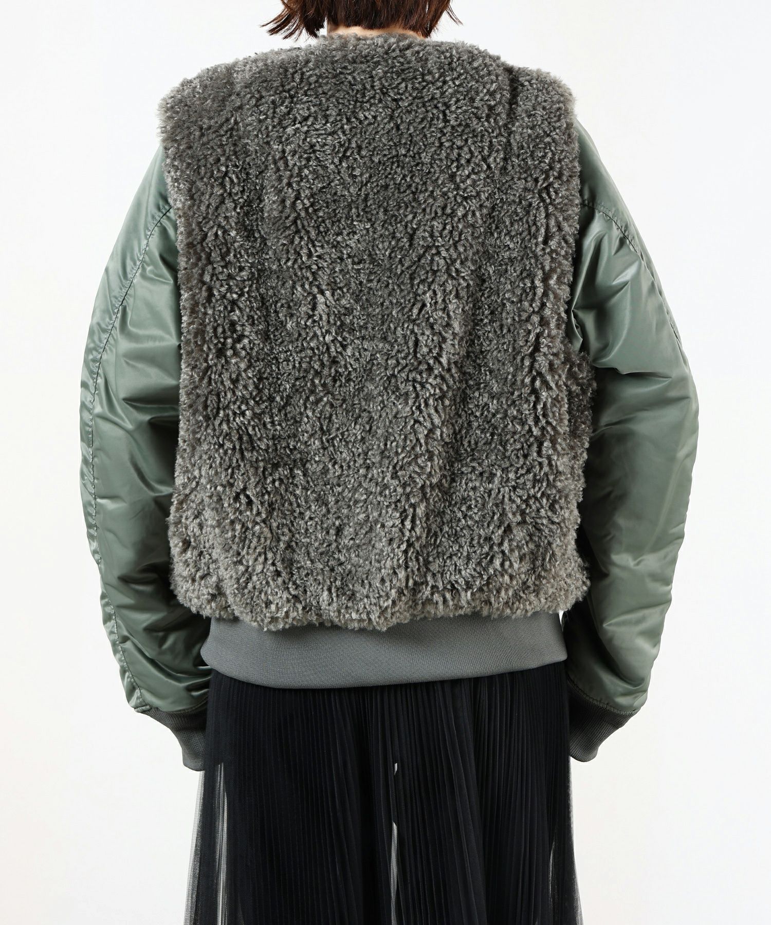 HYKE(ハイク)】FAUX SHEARLING TYPE MA-1｜PARIGOT ONLINE（パリゴ