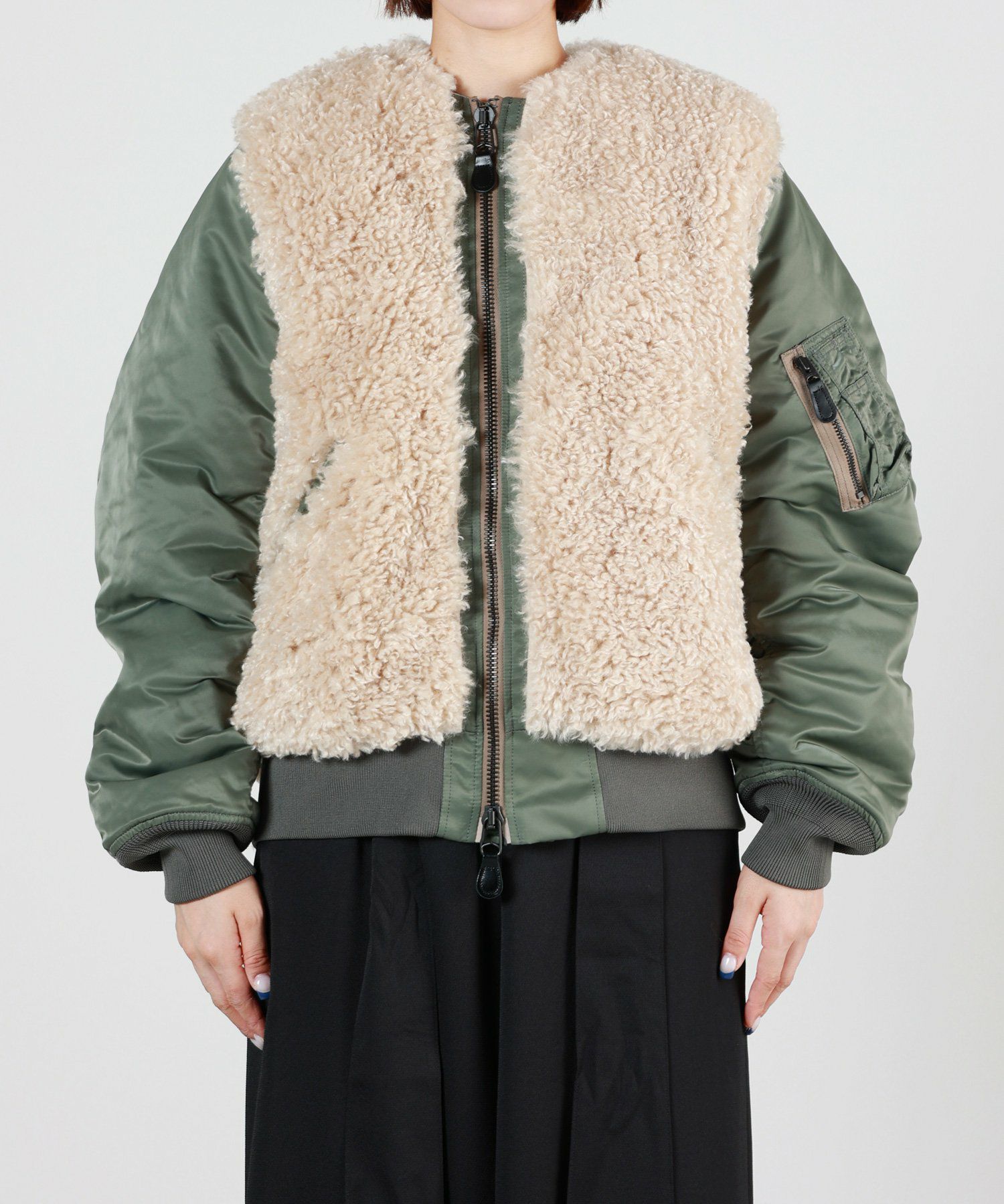HYKE(ハイク)】FAUX SHEARLING TYPE MA-1｜PARIGOT ONLINE（パリゴ