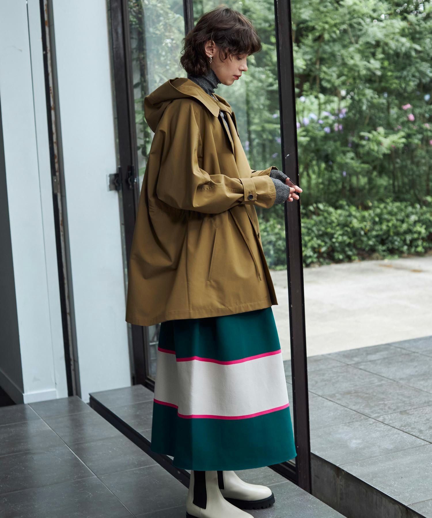 CFCL ロングスカート CFCL＜シーエフシーエル＞ マルチカラーロングスカート “POTTERY