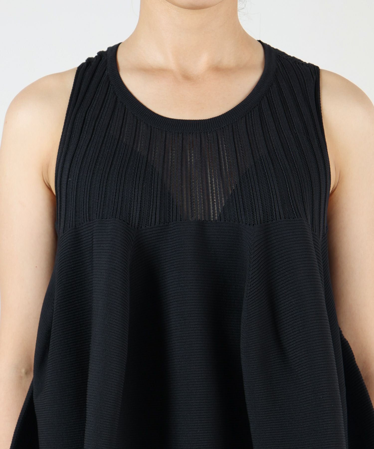 CFCL(シーエフシーエル)】 POTTERY SLEEVELESS BUST FLARE DRESS