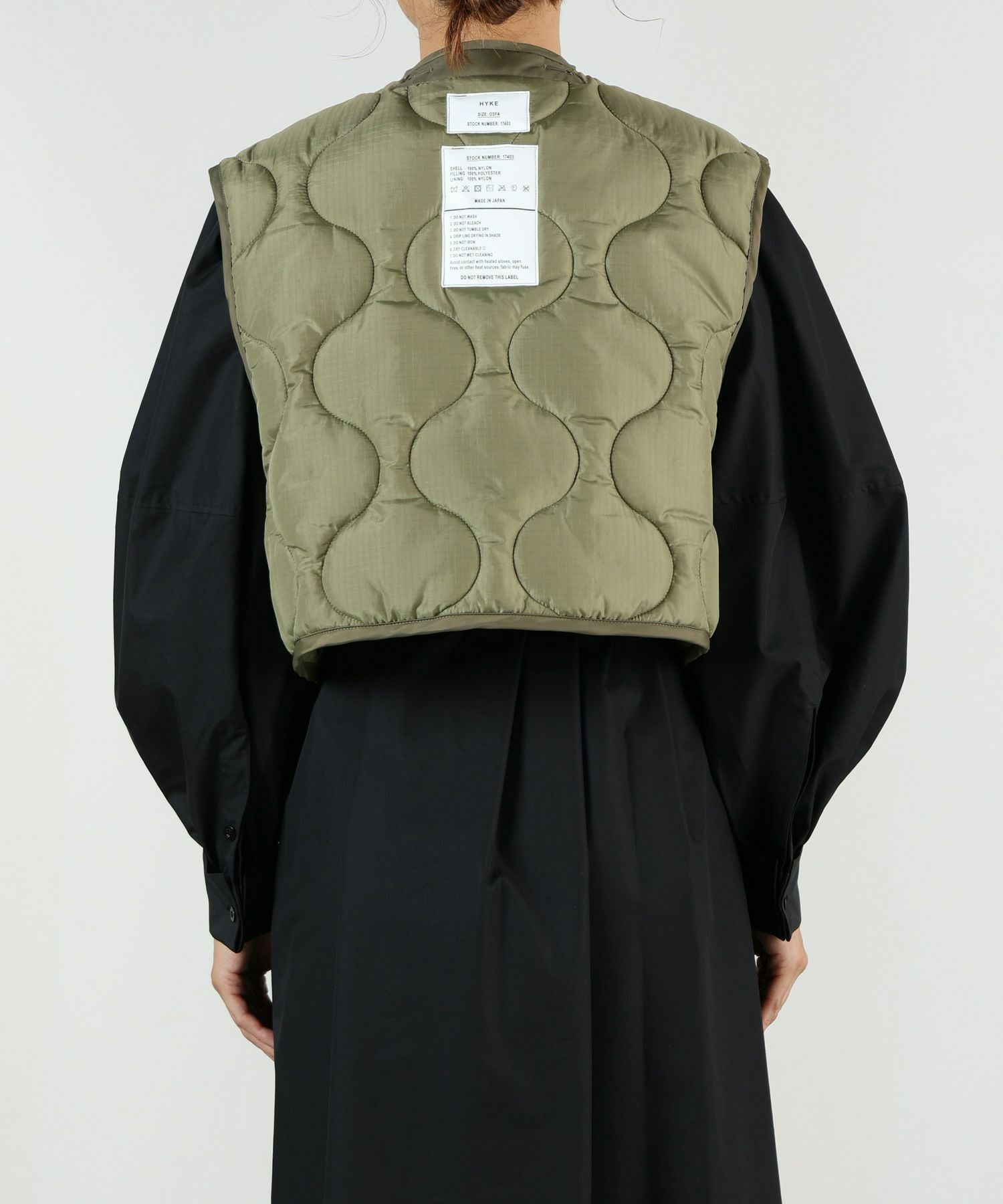 ハイク HYKE QUILTED CROPPED VEST レディース OSFA SALE】HYKE(ハイク) QUILTED CROPPED VEST - COLDBECK ONLINE（コール