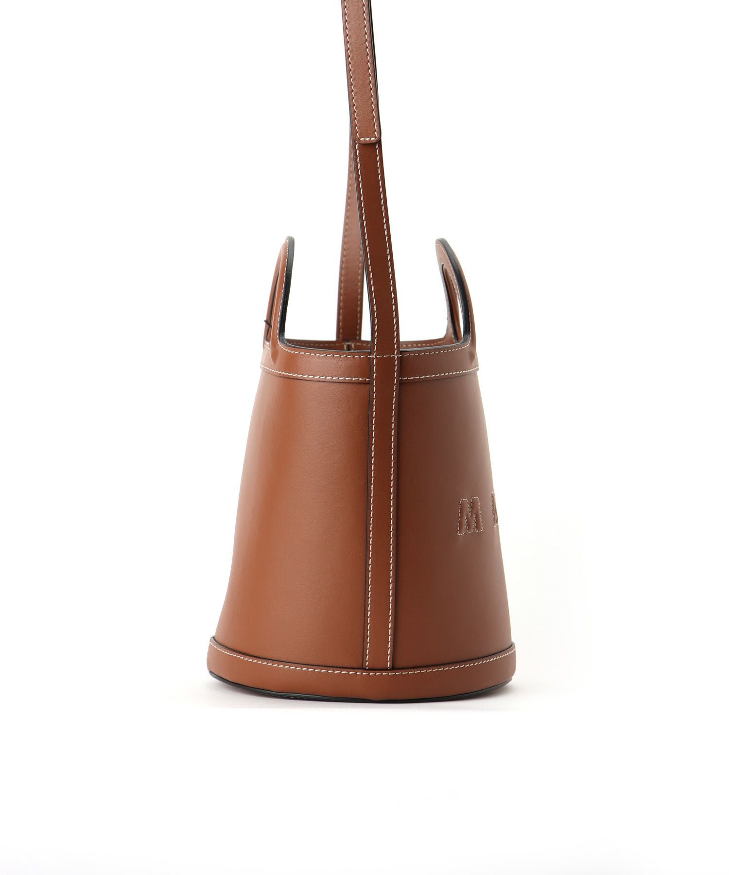【新品】MARNI 19SS マルニ レザー バケツバック キャメルxレッド 新品】MARNI 19SS マルニ レザー バケツバック キャメルxレッド 【公式