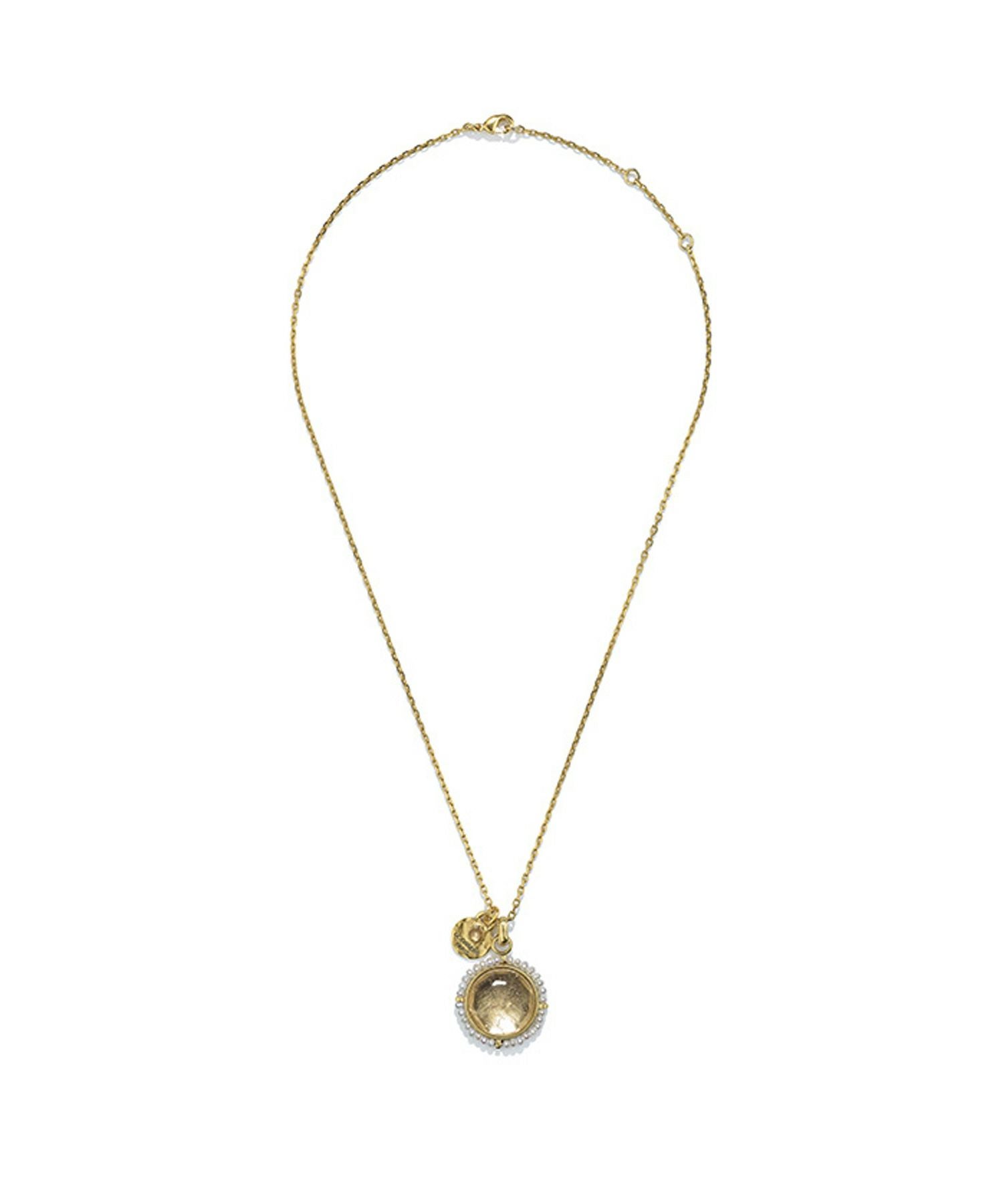 GOOSSENS Paris(ゴッサンスパリ)】 Talismancrystal and pearls charm
