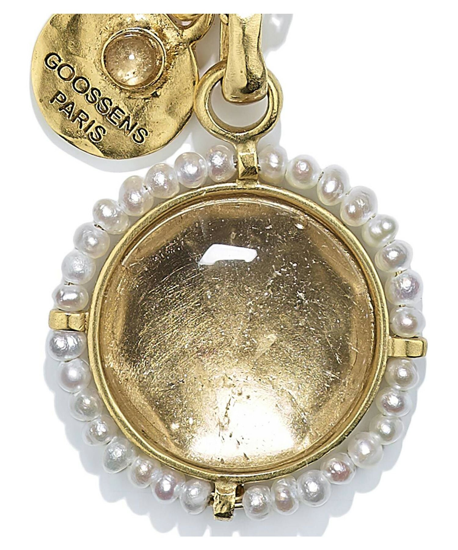 GOOSSENS Paris(ゴッサンスパリ)】 Talismancrystal and pearls charm