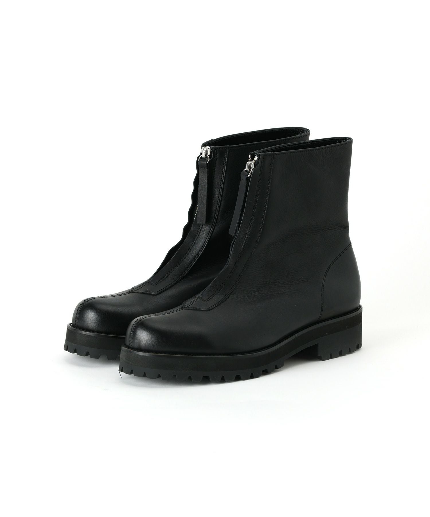 PADRONE(パドローネ)】 CENTER ZIP BOOTS BLACK｜PARIGOT ONLINE
