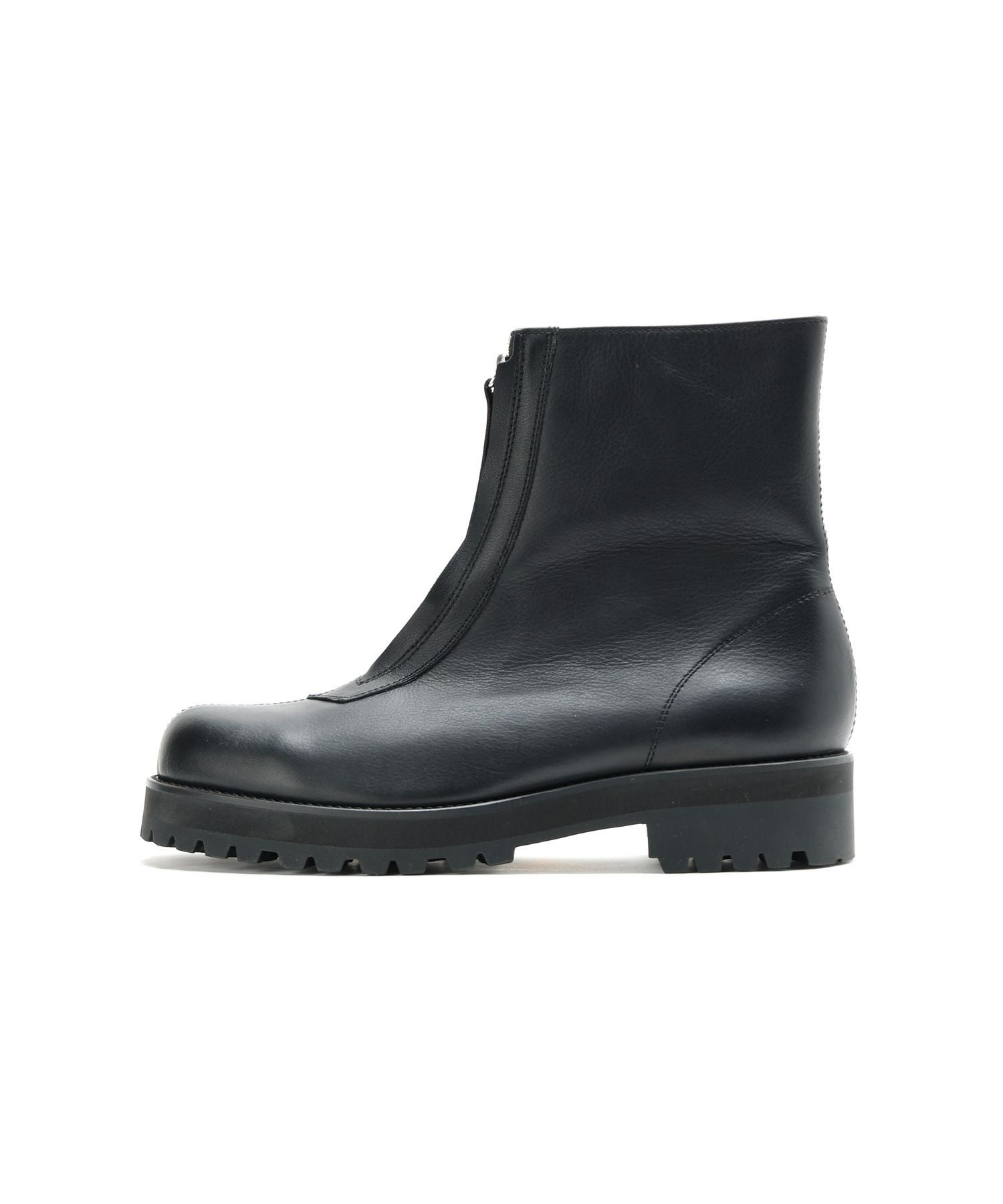 PADRONE(パドローネ)】 CENTER ZIP BOOTS BLACK｜PARIGOT ONLINE