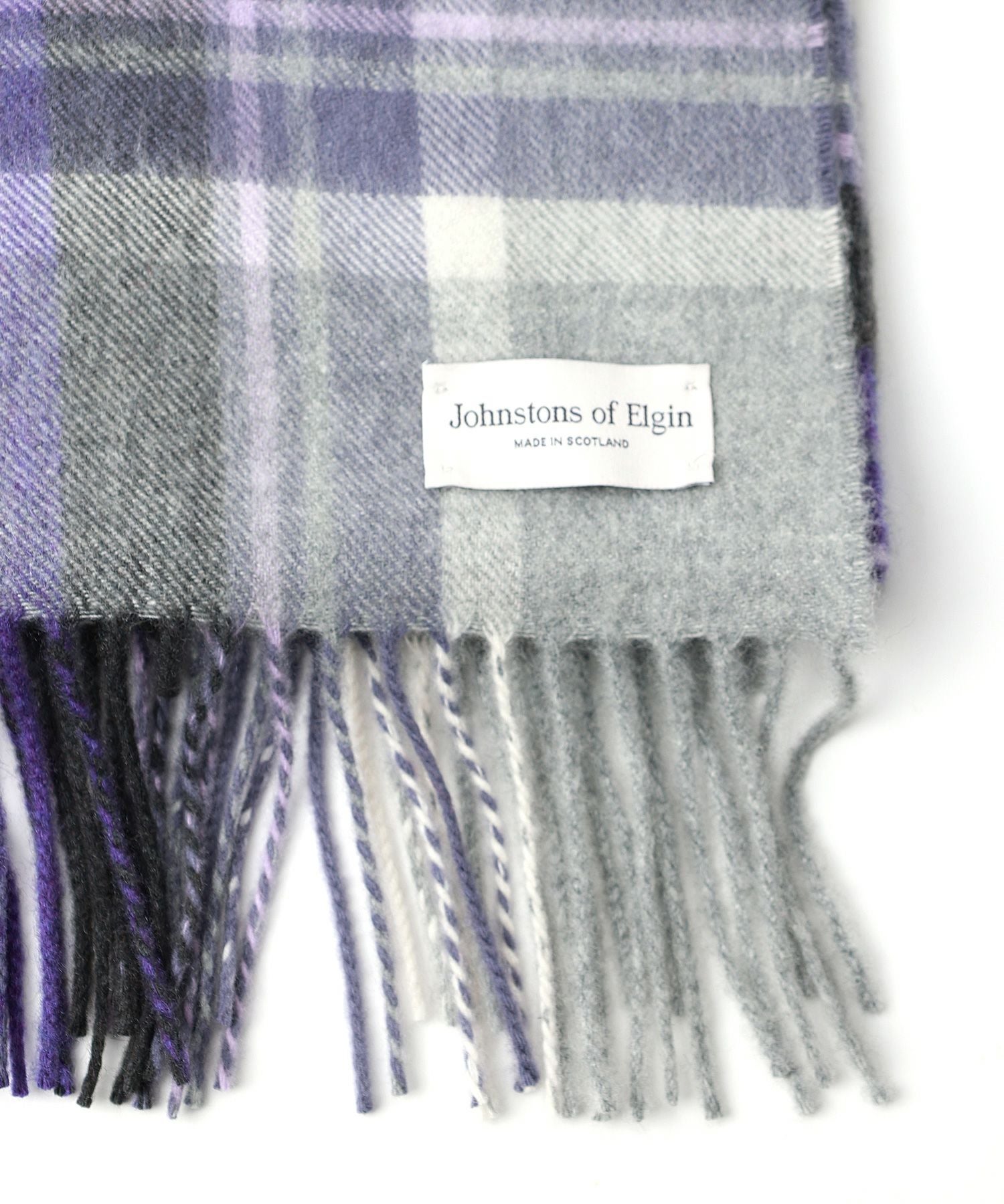 JOHNSTONS(ジョンストンズ)】 大判タータンチェックストール(カシミヤ