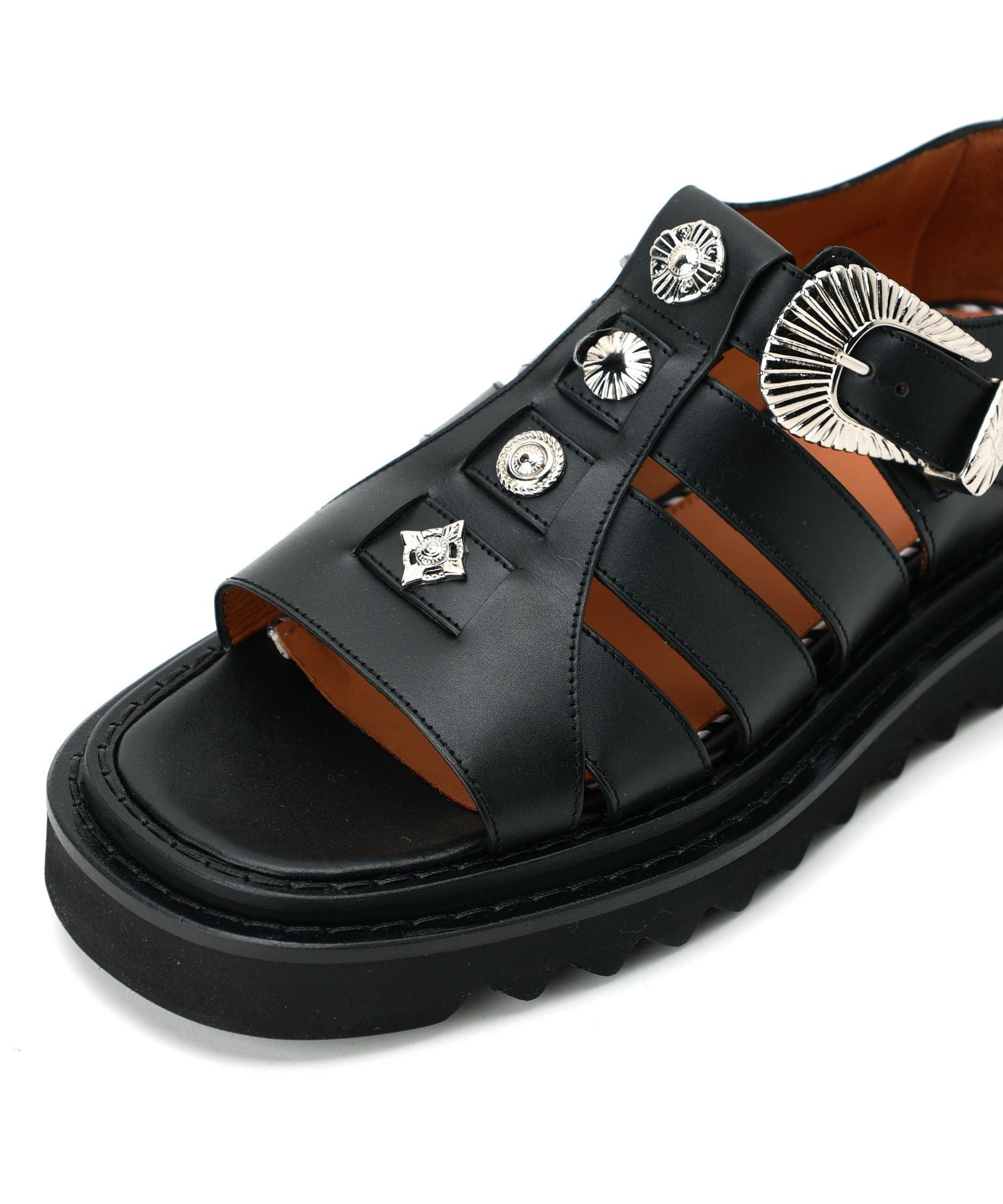 TOGA VIRILIS(トーガ ビリリース)】 SHARK SOLE GURKHA SANDALS
