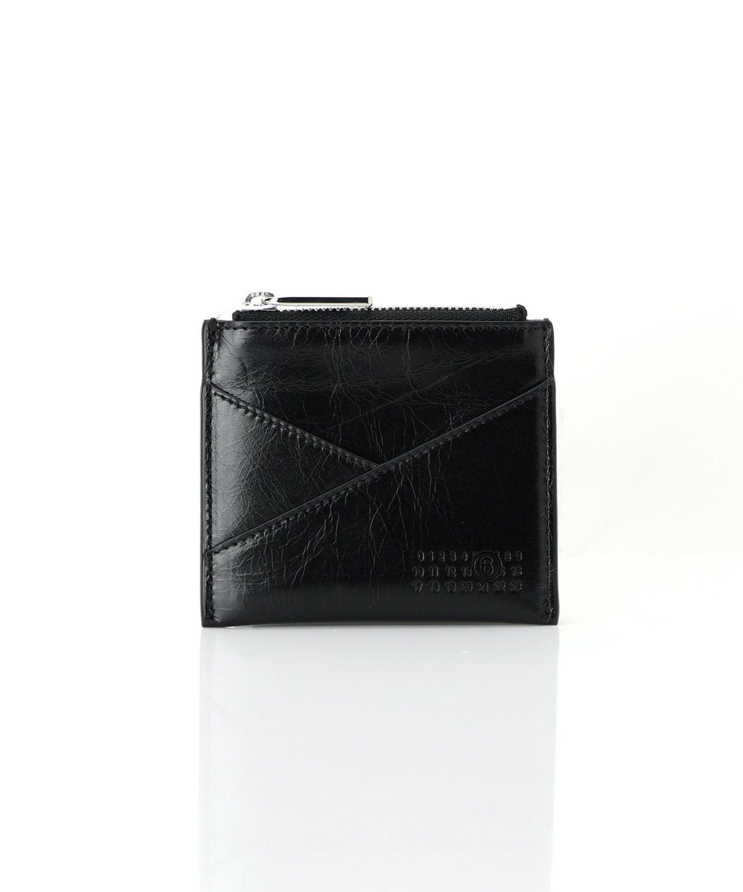 MM6 Maison Margiela エムエムシックスメゾンマルジェラ JAPANESE 6 COIN POUCH ジャパニーズ レザー ケース カードフォルダー ブラック SA6UI0015 P5546T8013 MM6 エムエムシックス メゾンマルジェラ コインケース Japanese 6