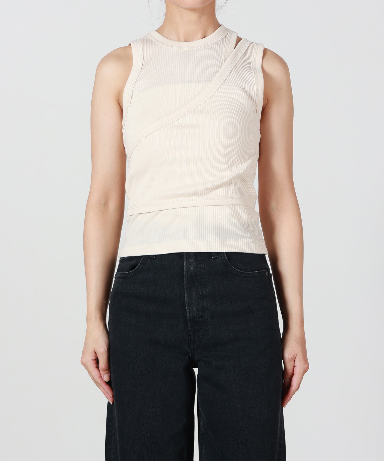 HYKE(ハイク)】 DOUBLE SHOULDER TANK TOP｜PARIGOT ONLINE（パリゴ
