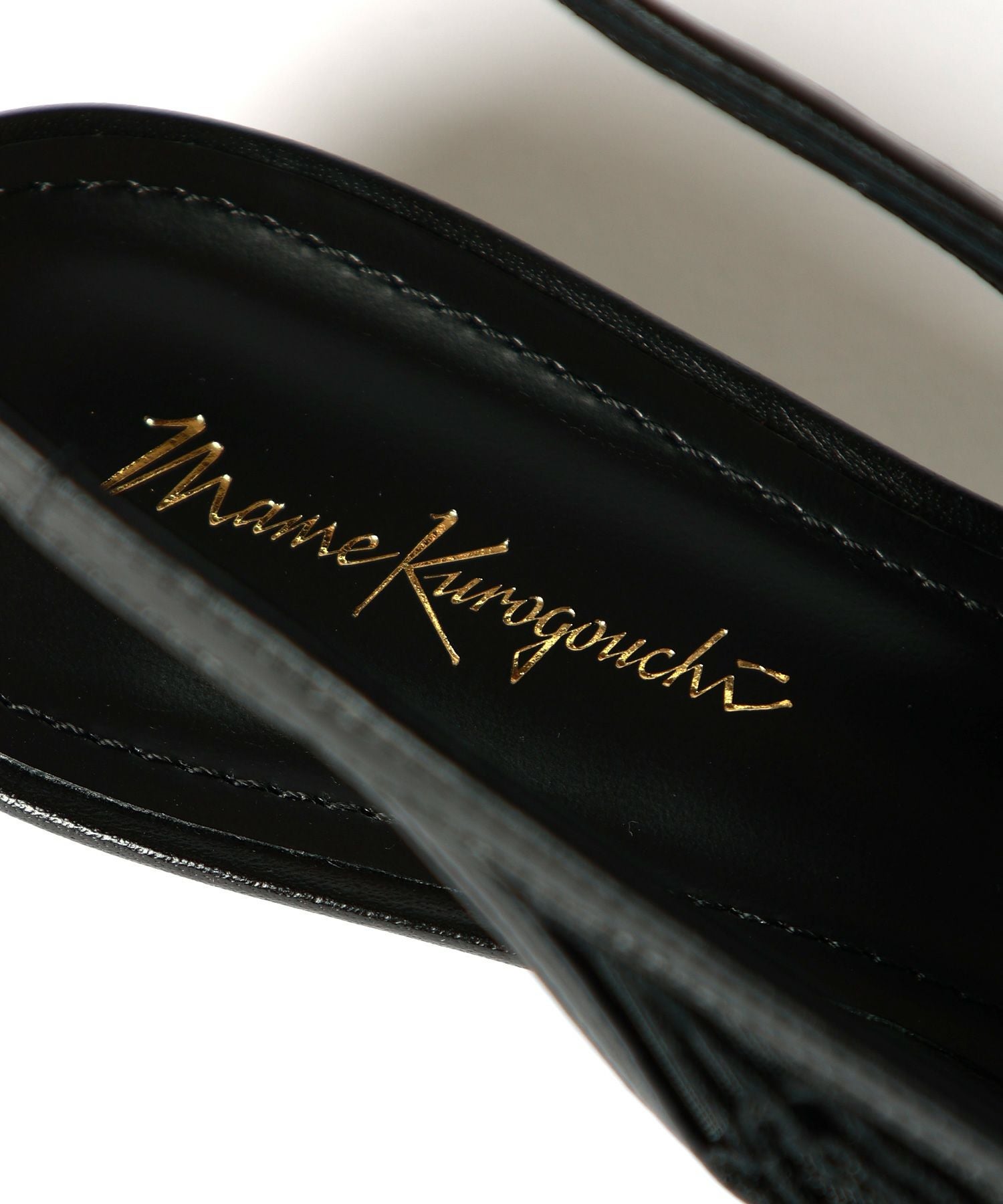 Mame Kurogouchi(マメ クロゴウチ)】 Cording Embroidery Sling Back